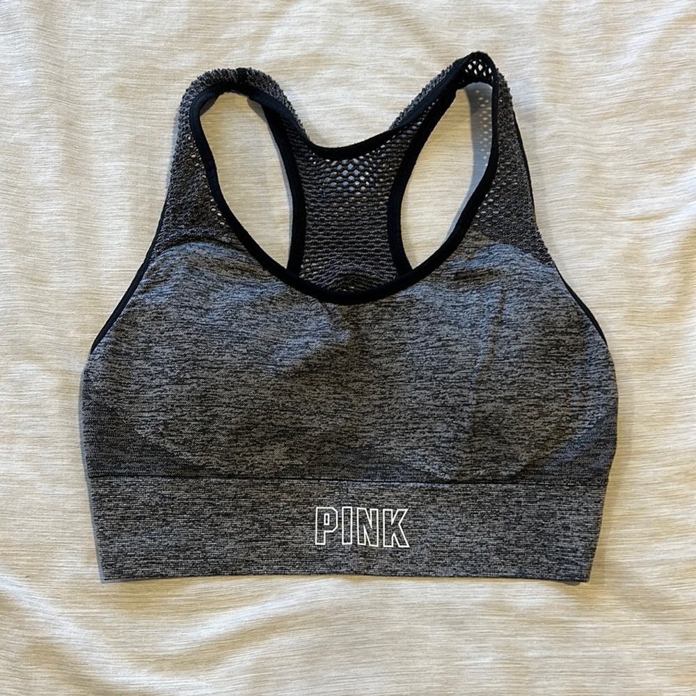 PINK gray sports bra. Size S. Great condition